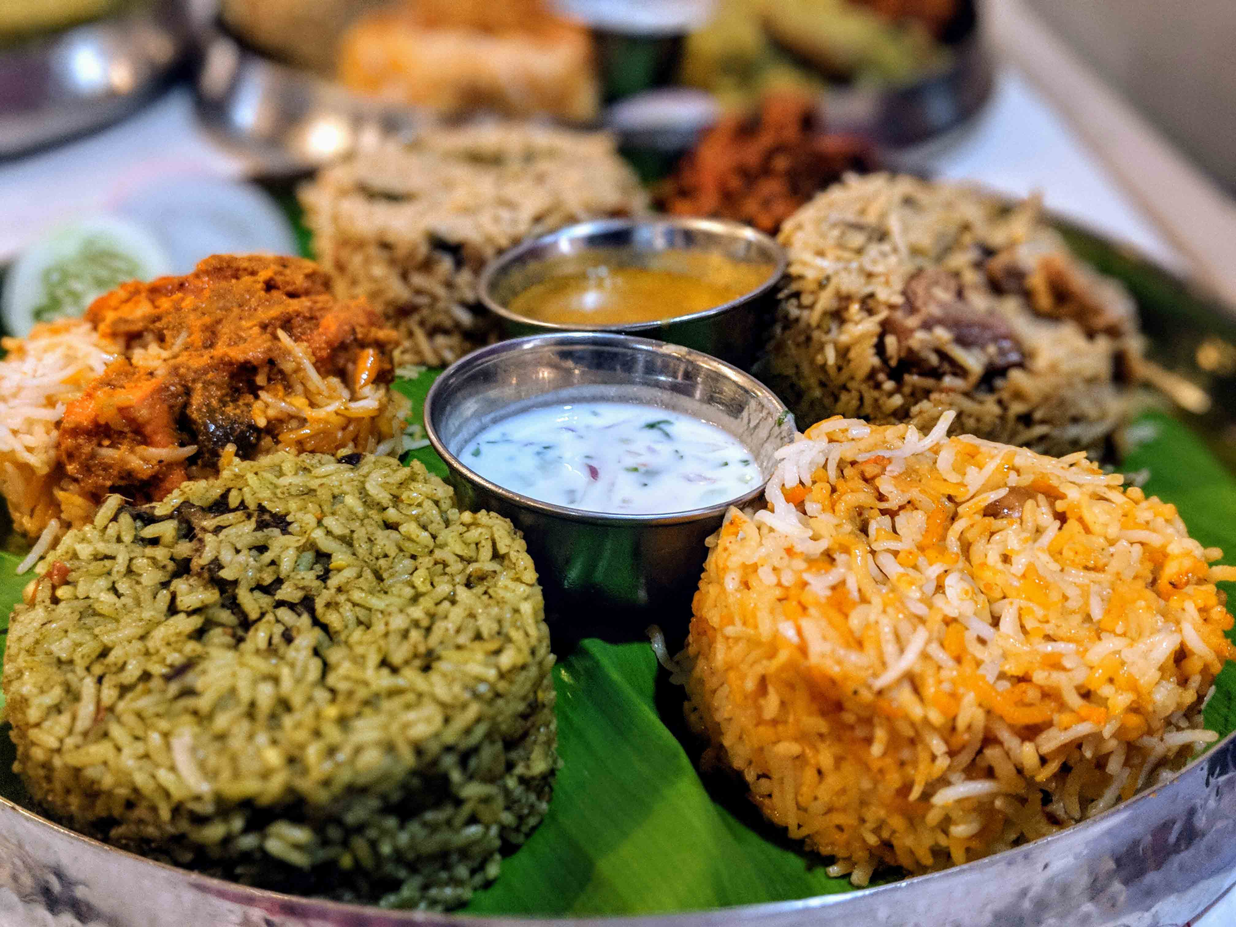 Biryani Thali at Nandhana Palace, Indiranagar, Bangalore The Biryani